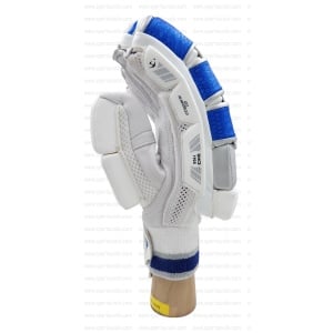 SM Hurricane Batting Gloves in Blue, White, Silver color SM Hurricane Batting Gloves