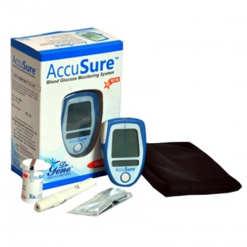 AccuSure Blood Sugar Glucose Monitor with 25 Strips