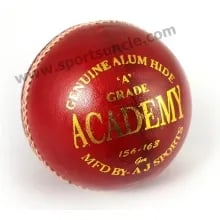 AJ ACADEMY Cricket Ball (Red) AJ ACADEMY Cricket Ball