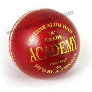 AJ ACADEMY Cricket Ball (Red) AJ ACADEMY Cricket Ball