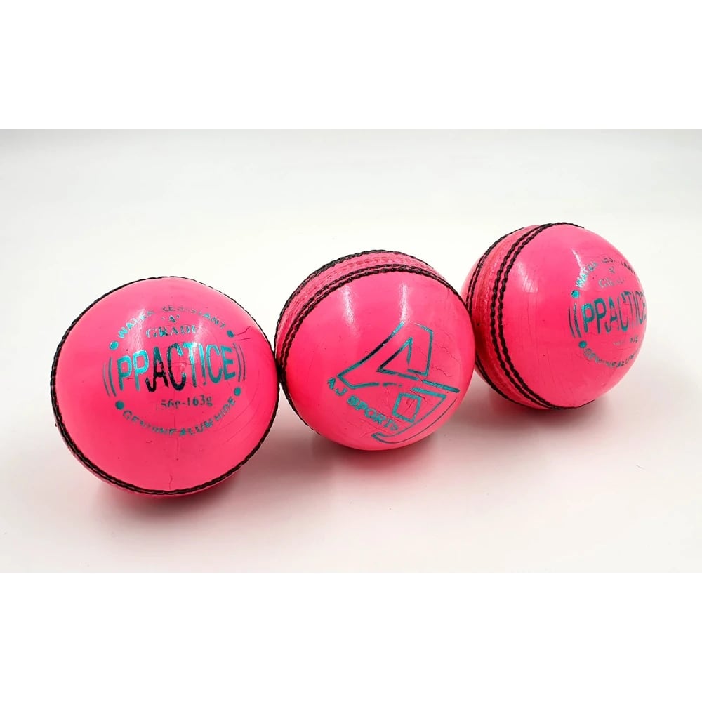 AJ PRACTICE Cricket Balls (Pink) - Pack of 3