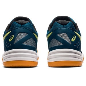 Asics Badminton Shoes Upcourt 4 in Deep Sea Teal/Glow Yellow Asics Upcourt 4 Badminton Shoes