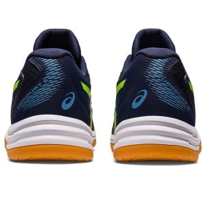 Asics Badminton Shoes Upcourt 5 in Peacoat/Pure Silver Asics Upcourt 5 Badminton Shoes