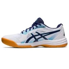 Asics Badminton Shoes Upcourt 5 in Peacoat/Pure Silver Asics Upcourt 5 Badminton Shoes