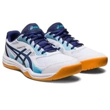 Asics Badminton Shoes Upcourt 5 in Peacoat/Pure Silver Asics Upcourt 5 Badminton Shoes