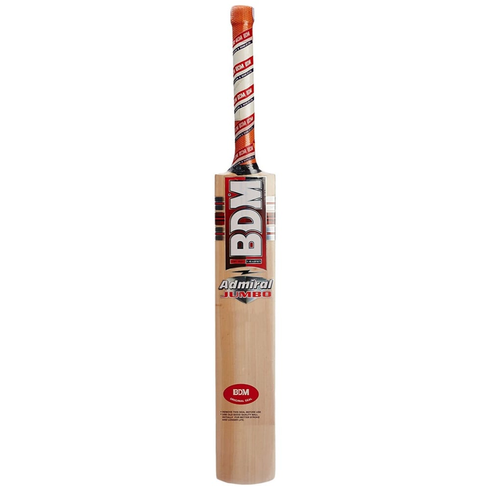 BDM Admiral Jumbo English Willow Cricket Bat - Size SH