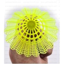 Carlton FC1 Yellow Nylon Shuttlecock - Green Cap