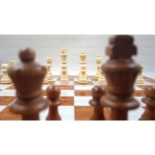 Wooden Chess Board Set Foldable