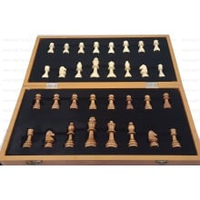 Wooden Chess Board Set Foldable