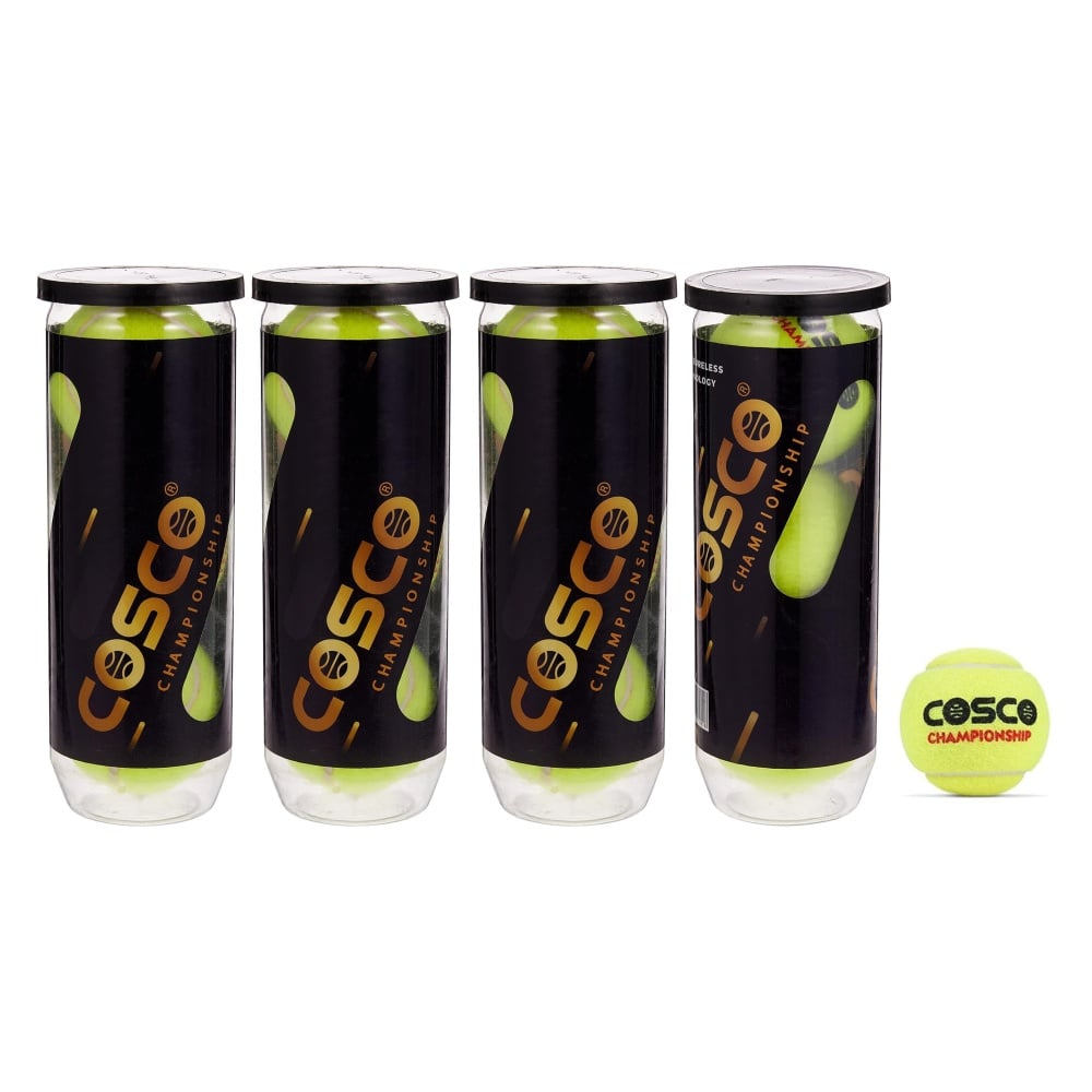 Cosco Championship Tennis Ball - Pack of 12 Balls