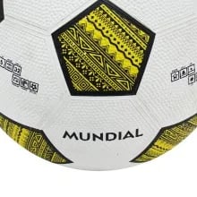 Rubber Moulded Grain Surface Ball with superior grip Cosco Mundial Football - Size: 5