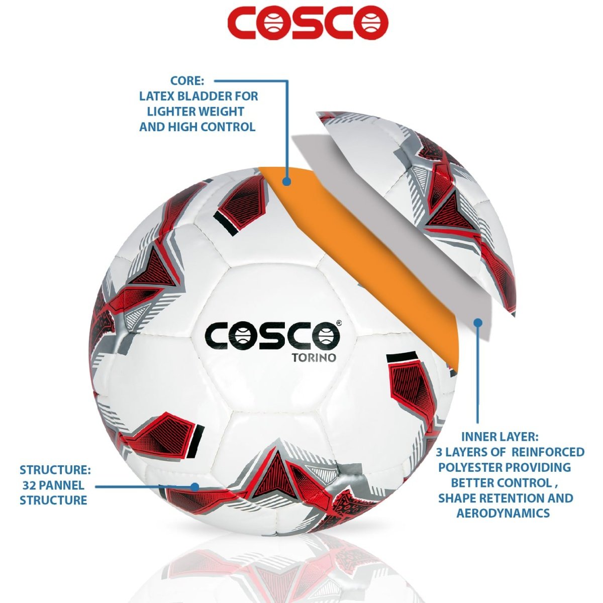 Buy Cosco Torino Football Size: Sportsuncle
