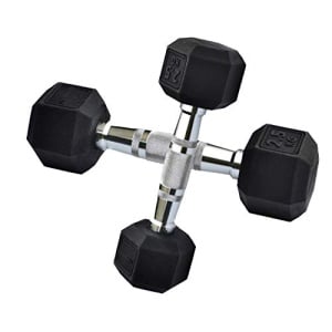 Cougar Rubber Coated Hexa Dumbbell Cougar Rubber Coated Hexa Dumbbell