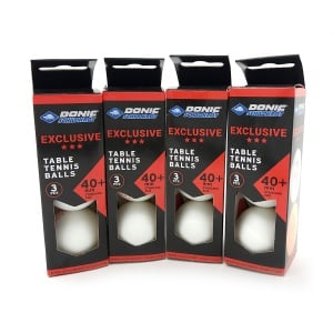 Donic Exclusive 3 Star 40+ Table Tennis Ball, Pack of 12 Donic Exclusive 3 Star 40+ Table Tennis Ball, Pack of 12