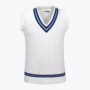 DSC Sleeveless Sweater - White Sleeveless Sweater - White