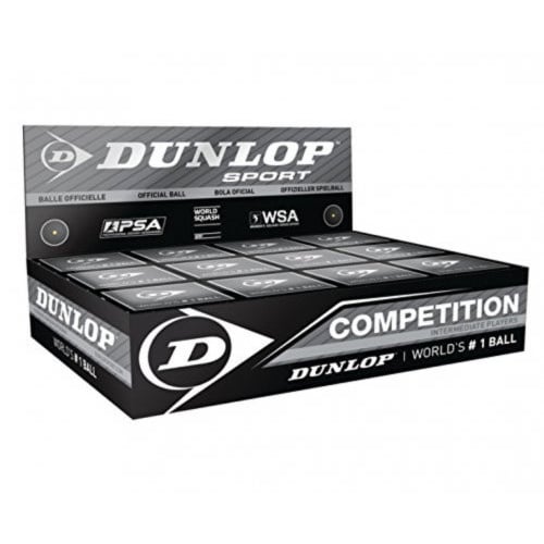 Dunlop Pro Single Dot Rubber Squash Ball - Pack of 12