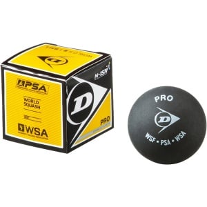 Dunlop Pro Double Dot Rubber Squash Ball Dunlop Pro Double Dot Rubber Squash Ball