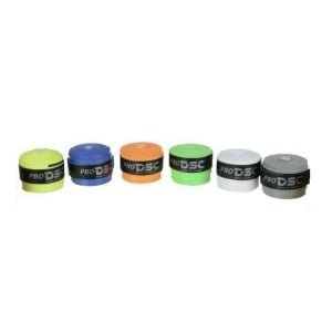 Pro DSC Cushioned Overgrip Badminton / Tennis / Squash, Pack of 6 Grips Pro DSC Cushioned Overgrip