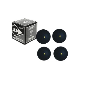 Dunlop Pro Single Dot Rubber Squash Ball 4 balls