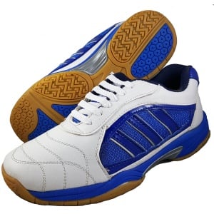 ESS Gold Badminton Shoes - White/Blue ESS Gold Badminton Shoes - White/Blue