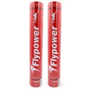 FlyPower DJARUM feather Shuttlecock pack of 2 FlyPower DJARUM Red Feather Shuttlecock - pack of 2