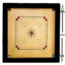 32 inch Carrom Board 8mm with Free Coins + Striker + Powder 32 inch Carrom Board 8mm with Free Coins + Striker + Powder