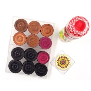 Premium Carrom Wood Coins with Striker and SSS Powder Premium Carrom Wood Coins with Striker and SSS Powder