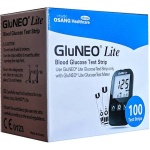 100 Test Strips of GluNeo Lite Meter
