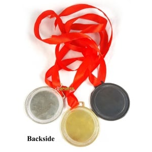 3 Sports Medals - Gold, Silver, Bronze - 2.5 inch 3 Sports Medals - Gold, Silver, Bronze - 2.5 inch