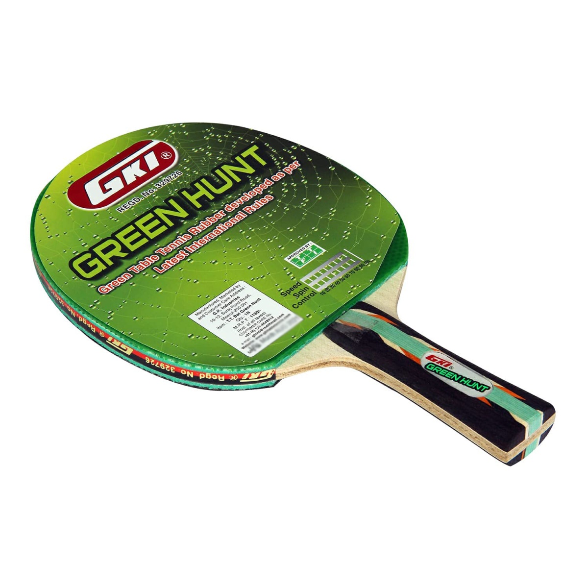 perspective Alienation beside Buy GKI Green Hunt Table Tennis Racket with Cover - Sportsuncle