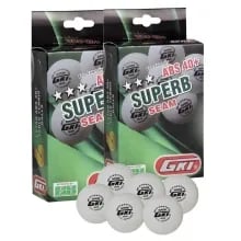 GKI Superb 3 Star ABS 40+ Plastic Table Tennis Ball, Pack of 12 GKI Superb 3 Star ABS 40+ Plastic Table Tennis Ball, Pack of 12