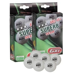 GKI Superb 3 Star ABS 40+ Plastic Table Tennis Ball, Pack of 12 GKI Superb 3 Star ABS 40+ Plastic Table Tennis Ball, Pack of 12