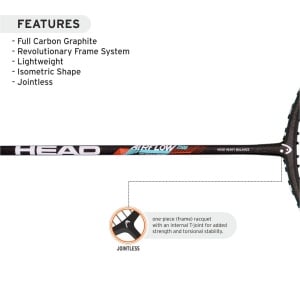 Head Airflow 2500 Badminton Racket - 78g Head Airflow 2500 Badminton Racket - 78g