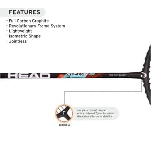 Head Airflow 2500 Badminton Racket - 78g Head Airflow 2500 Badminton Racket - 78g