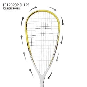 Head Microgel Blast Squash Racket Head Microgel Blast Squash Racket