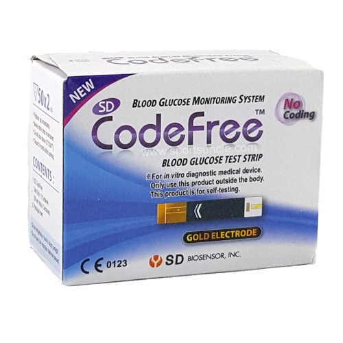 100 Test Strips of SD Codefree Blood Glucose Monitor