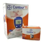 Bayer Contour TS Blood Glucometer with 50 strips