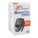 50 Test Strips of Dr. Morepen GlucoOne Sugar Meter (BG-03)