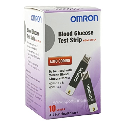 10 strips for Omron HGM111 & HGM112 Blood Glucose Monitor