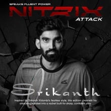 Hundred Nitrix Attack 5U Badminton Racket | Kidambi Edition