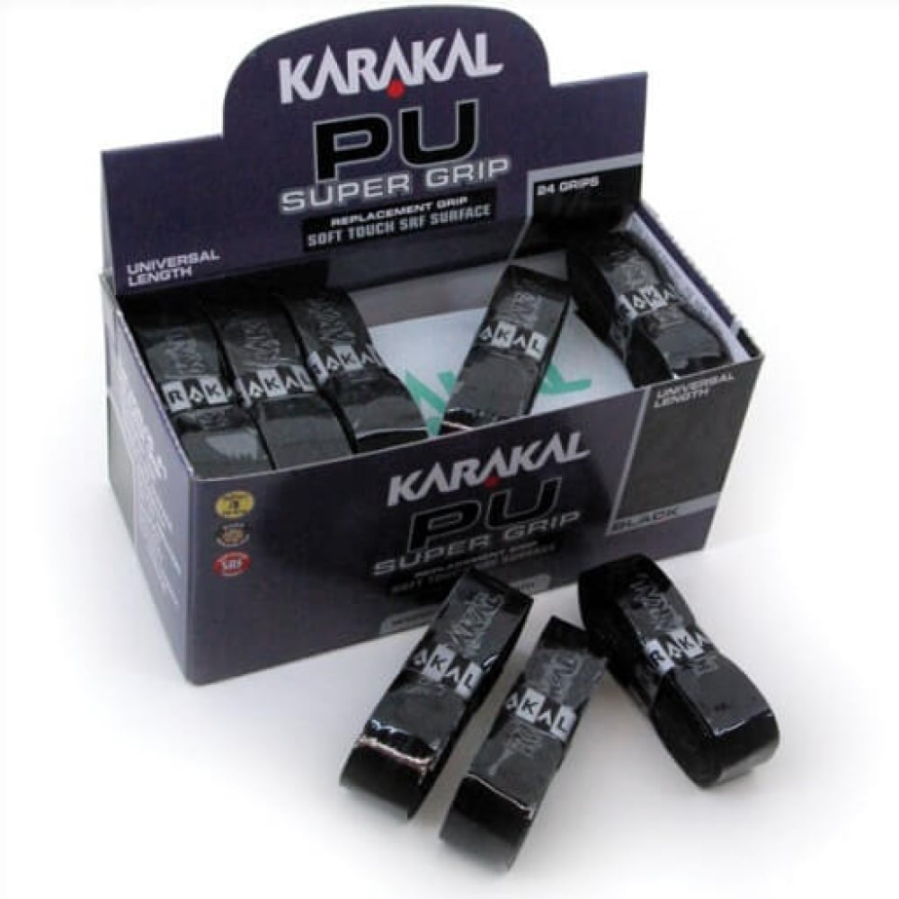 Karakal PU Supergrip BLACK - Pack of 24 Grips