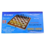 Konex Chess - 32 Wooden Pieces, Wooden Chess Board - 15 x 15 inch