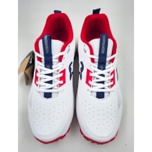 Kookaburra Pro 2.0 Rubber Cricket Shoes — White / Red / Navy