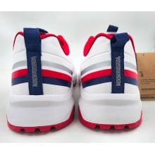 Kookaburra Pro 2.0 Rubber Cricket Shoes — White / Red / Navy
