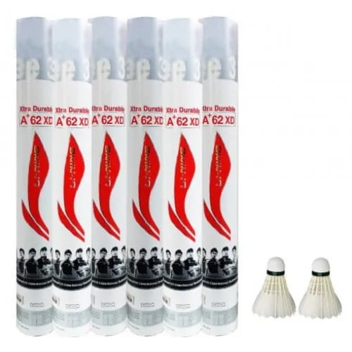 Lining A+62 XD Feather Shuttlecock (Pack of 12)