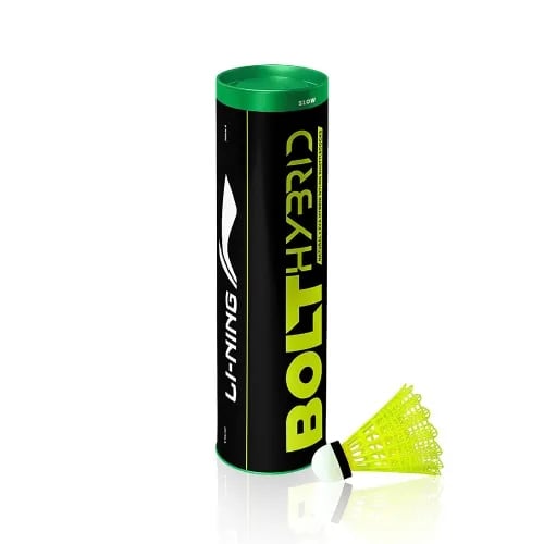 Lining Bolt Hybrid Green Cap Shuttlecock - Yellow
