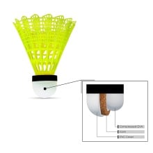 Lining Bolt Hybrid Green Cap Shuttlecock - Yellow