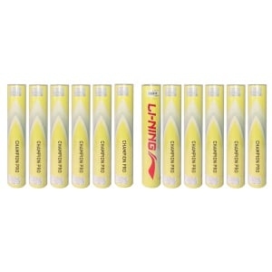LiNing Champion Pro Feather Shuttlecock (Pack of 12)