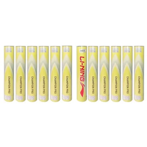 LiNing Champion Pro Feather Shuttlecock (Pack of 12)