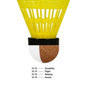 Lining Future 9 Nylon Shuttlecock - Yellow Lining Future 9 Nylon Shuttlecock - Yellow
